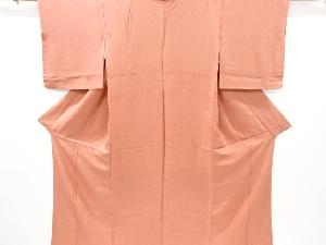 リサイクル　草花模様織り出し色無地着物